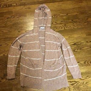 Hooded lightweight tunic sweater